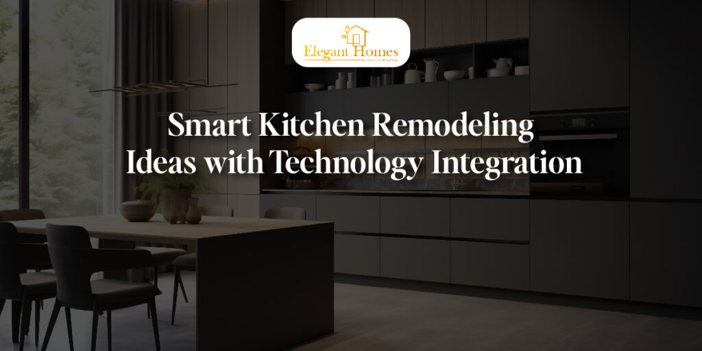 Modern smart kitchen with integrated appliances